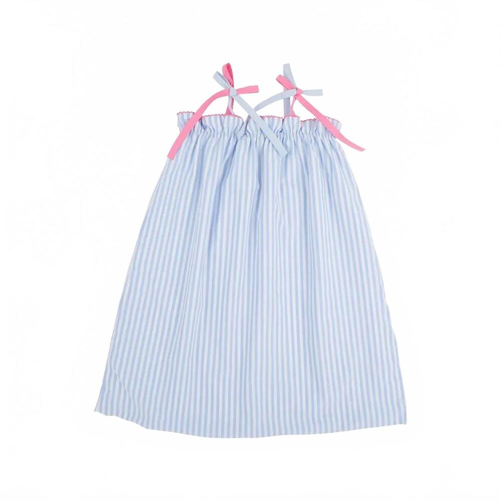 NEW THE BEAUFORT BONNET COMPANY kids' lainey's little dress in beale street blue